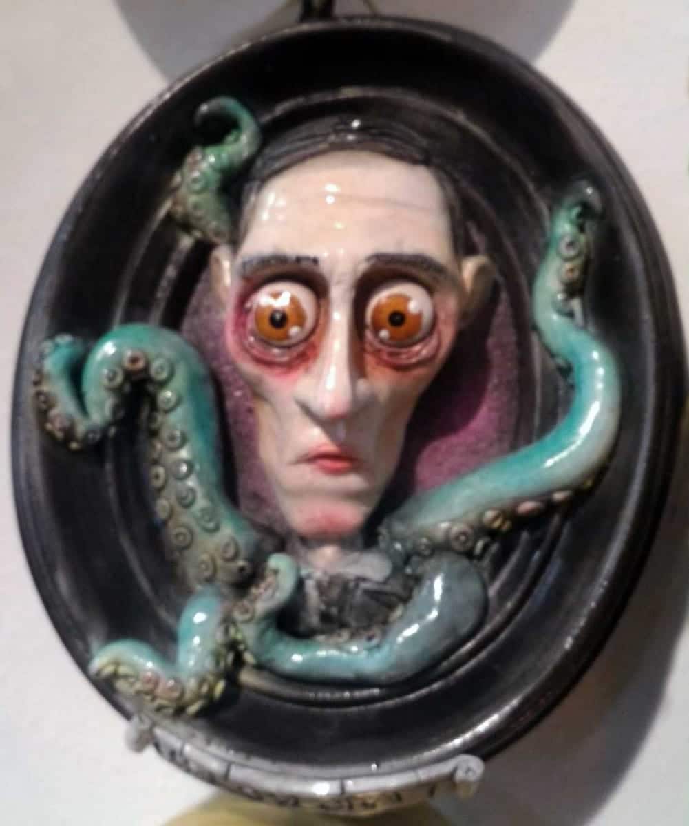 H.P. Lovecraft con tentacoli Cthulhu Quadro 3D