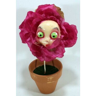 Fiore Mangia-Cattivi-Pensieri Rosa con viso dolce.