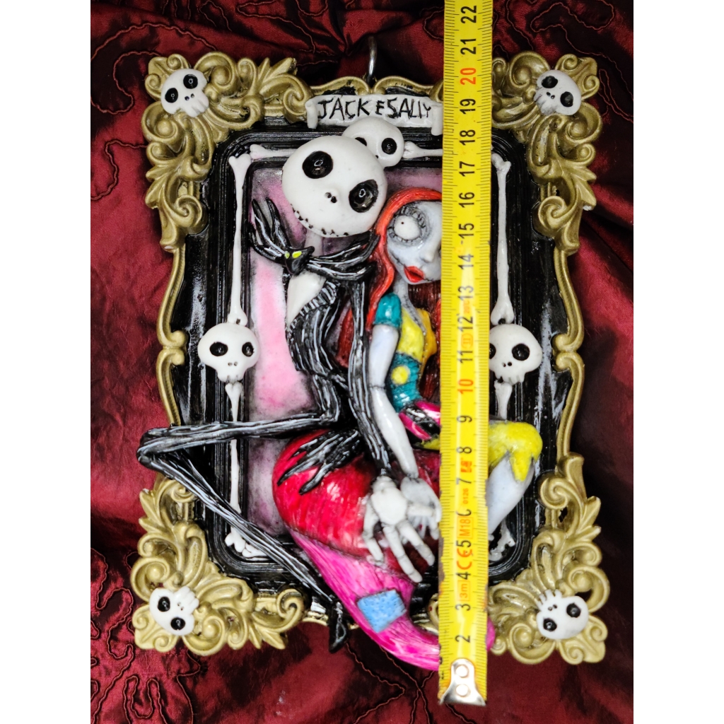 Tim Burton Jack & Sally (Nightmare Before Christmas) Quadro tridimensionale