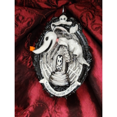 Zero il cane fantasma (Nightmare Before Christmas - Tim Burton) Quadro tridimensionale