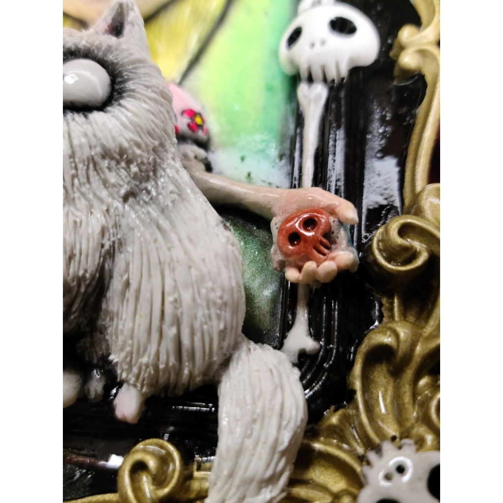 Mr. Whisker had a dream Quadro tridimensionale
