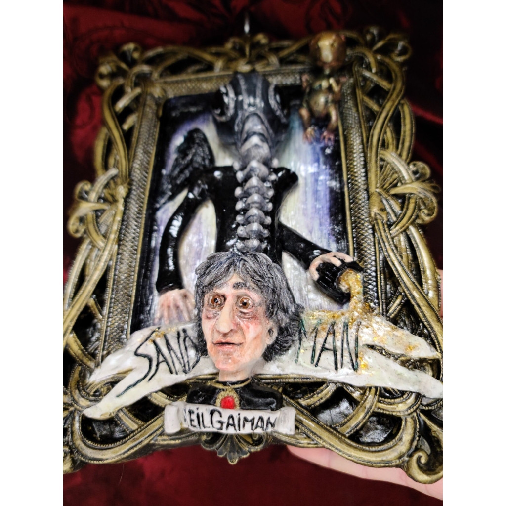 Nei Gaiman con Sandman Quadro tridimensionale