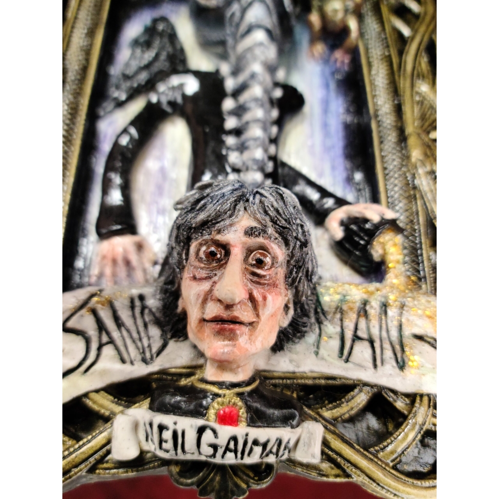 Nei Gaiman con Sandman Quadro tridimensionale