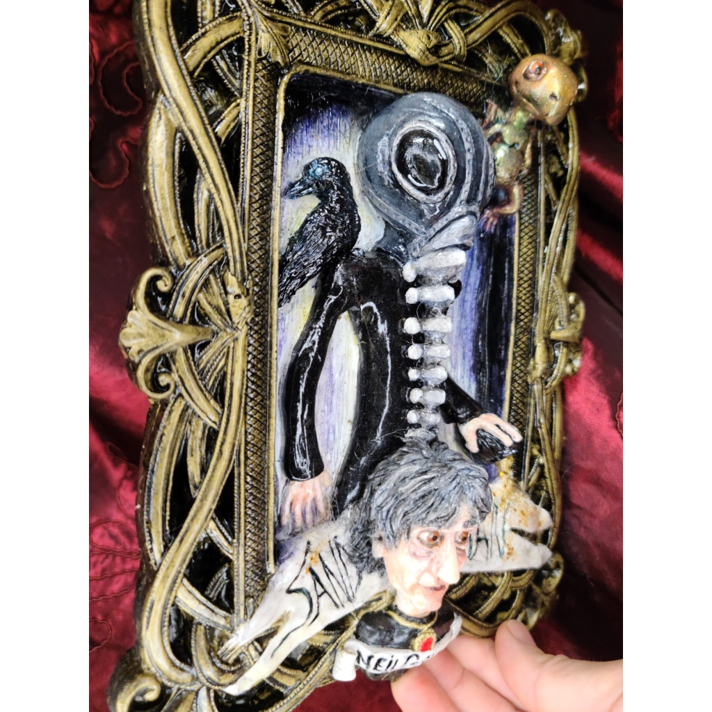 Nei Gaiman con Sandman Quadro tridimensionale