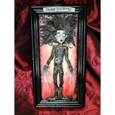 Edward Scissorhand (Edward Mani di Forbice) quadro tridimensionale