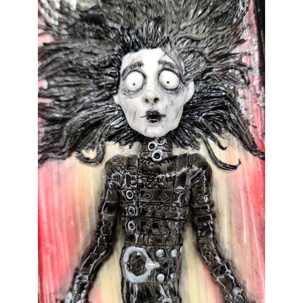 Edward Scissorhand (Edward Mani di Forbice) quadro tridimensionale