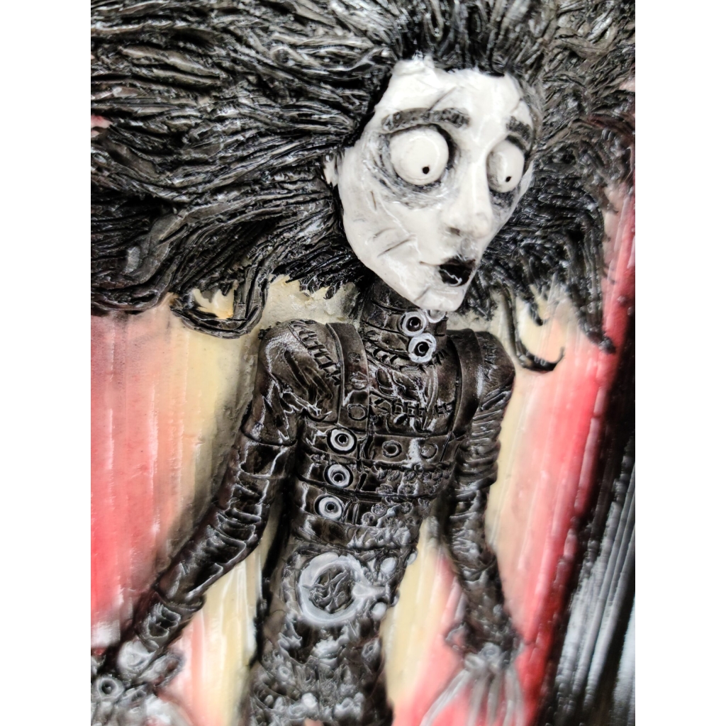 Edward Scissorhand (Edward Mani di Forbice) quadro tridimensionale