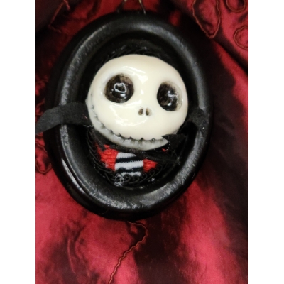 Jack Skellington quadro piccolo (4 modelli diversi testa e sfondo in diverse stoffe colorate)