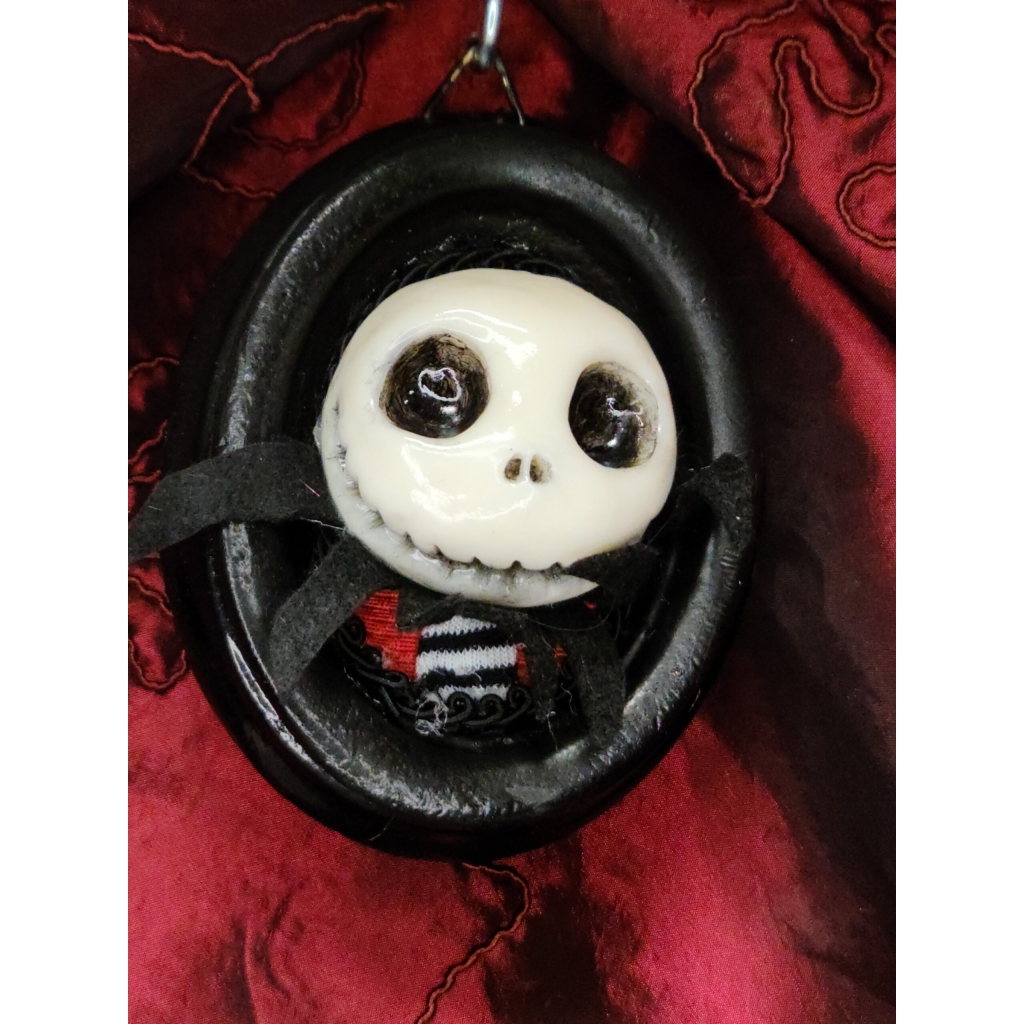 Jack Skellington quadro piccolo (4 modelli diversi testa e sfondo in diverse stoffe colorate)