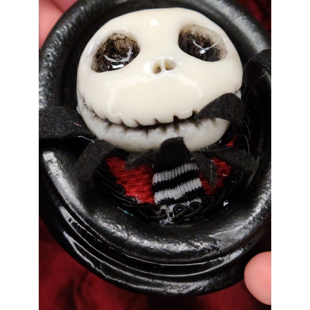Jack Skellington quadro piccolo (4 modelli diversi testa e sfondo in diverse stoffe colorate)