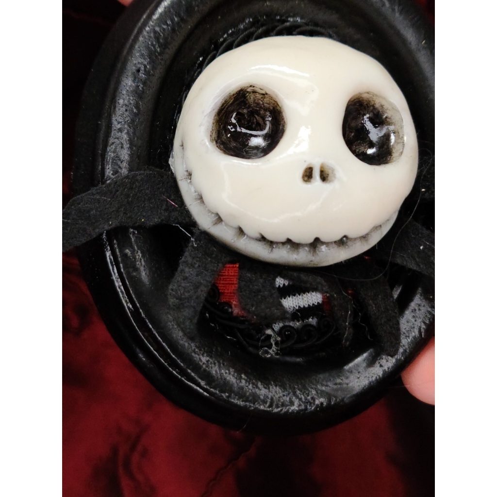 Jack Skellington quadro piccolo (4 modelli diversi testa e sfondo in diverse stoffe colorate)