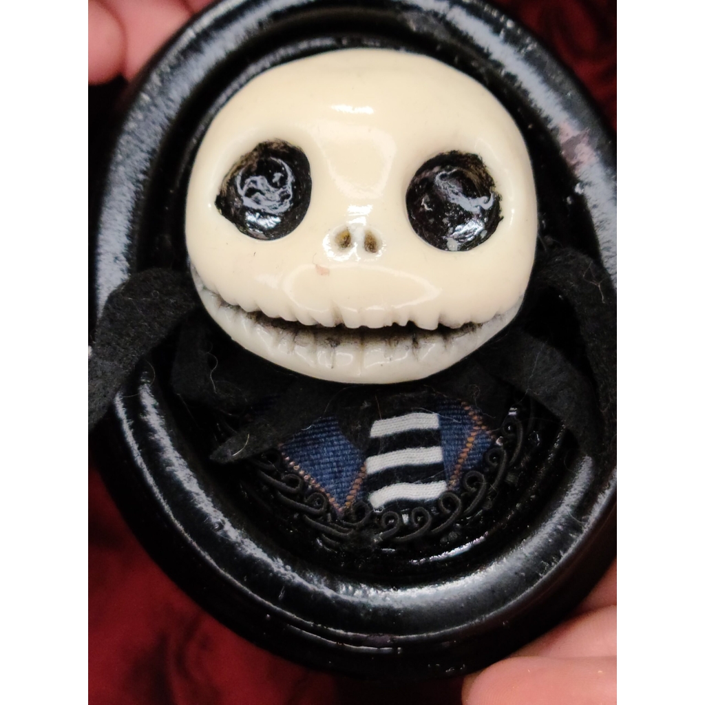 Jack Skellington quadro piccolo (4 modelli diversi testa e sfondo in diverse stoffe colorate)