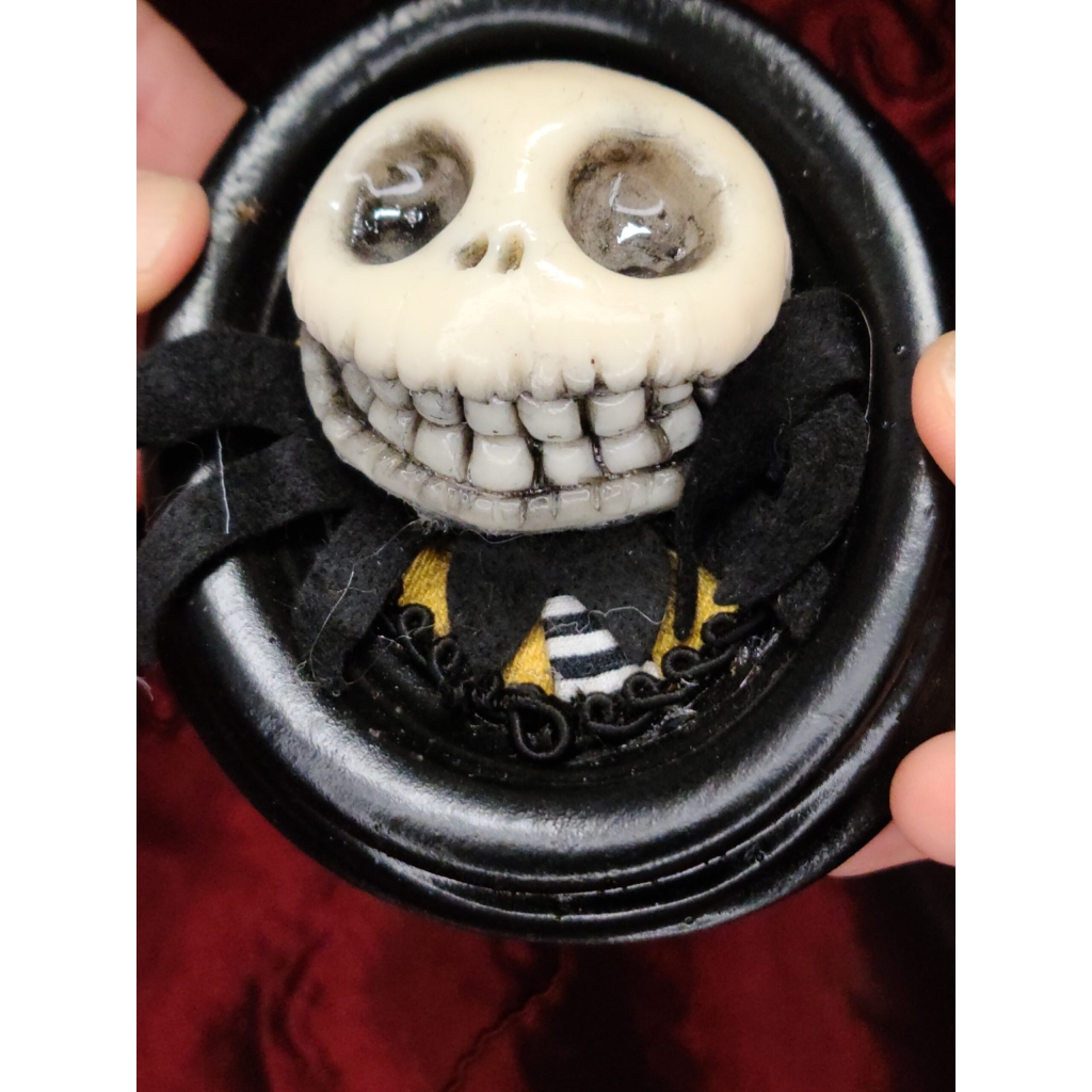 Jack Skellington quadro piccolo (4 modelli diversi testa e sfondo in diverse stoffe colorate)