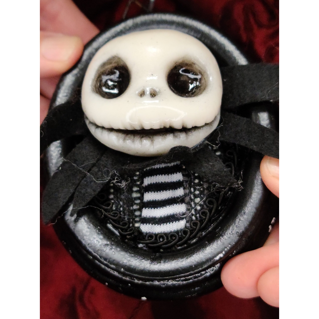 Jack Skellington quadro piccolo (4 modelli diversi testa e sfondo in diverse stoffe colorate)