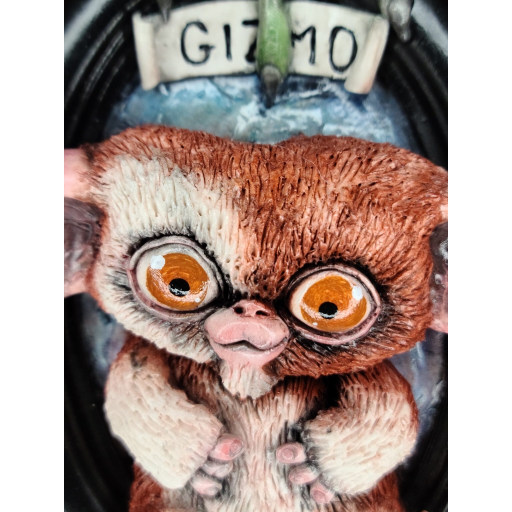 Gizmo, il Mogwai protagonista del film 'Gremlins' quadro tridimensionale