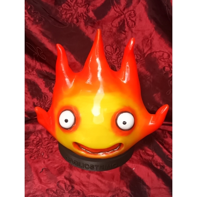 Calcifer grande Lampada a LED con telecomando e ricarica USB