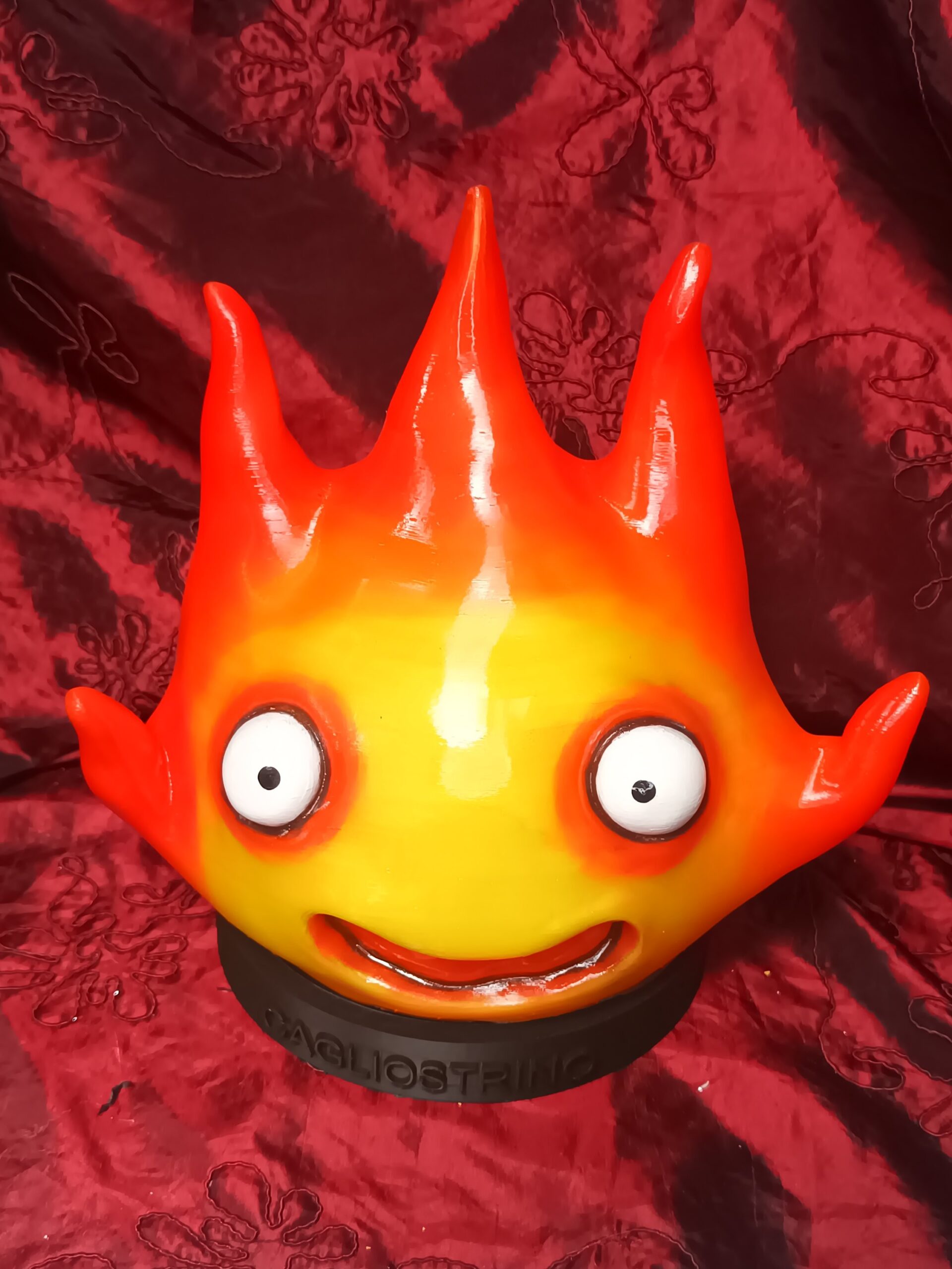 Calcifer grande Lampada a LED con telecomando e ricarica USB