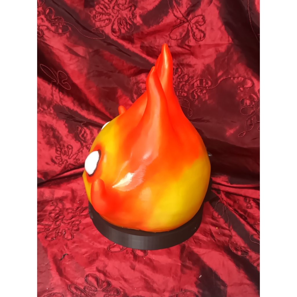 Calcifer grande Lampada a LED con telecomando e ricarica USB