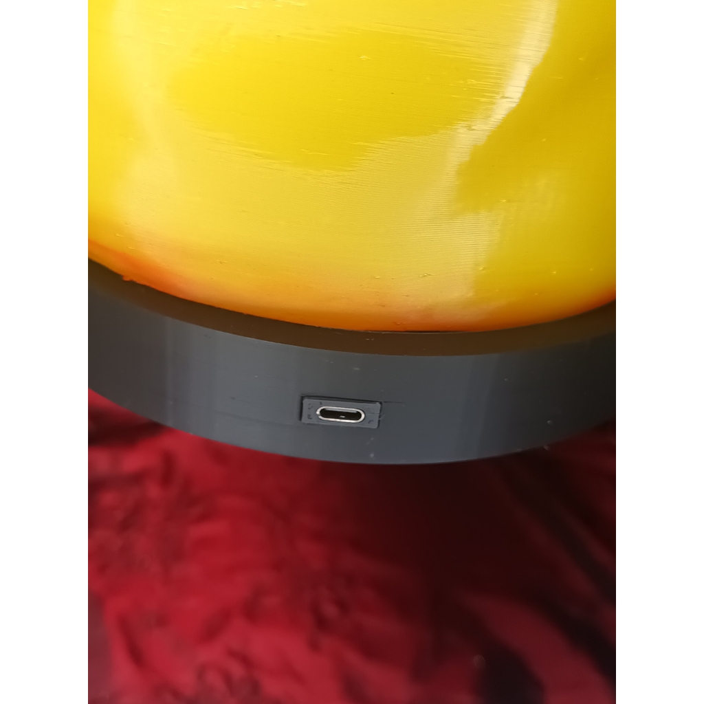 Calcifer grande Lampada a LED con telecomando e ricarica USB