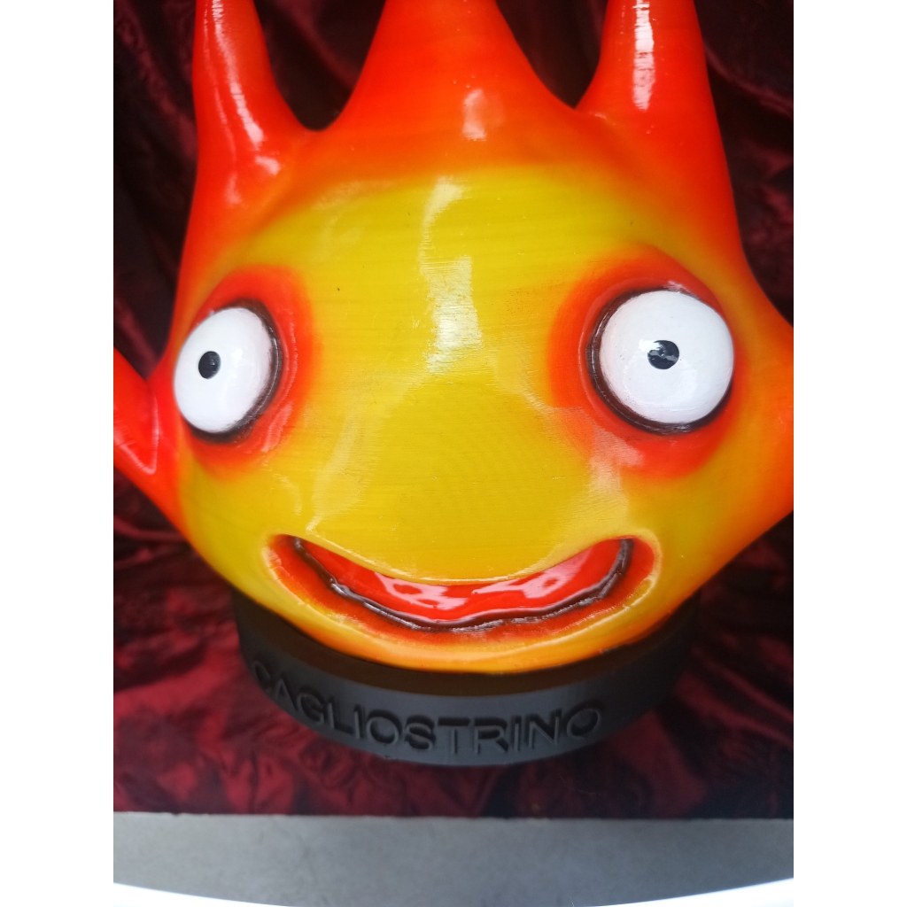 Calcifer grande Lampada a LED con telecomando e ricarica USB