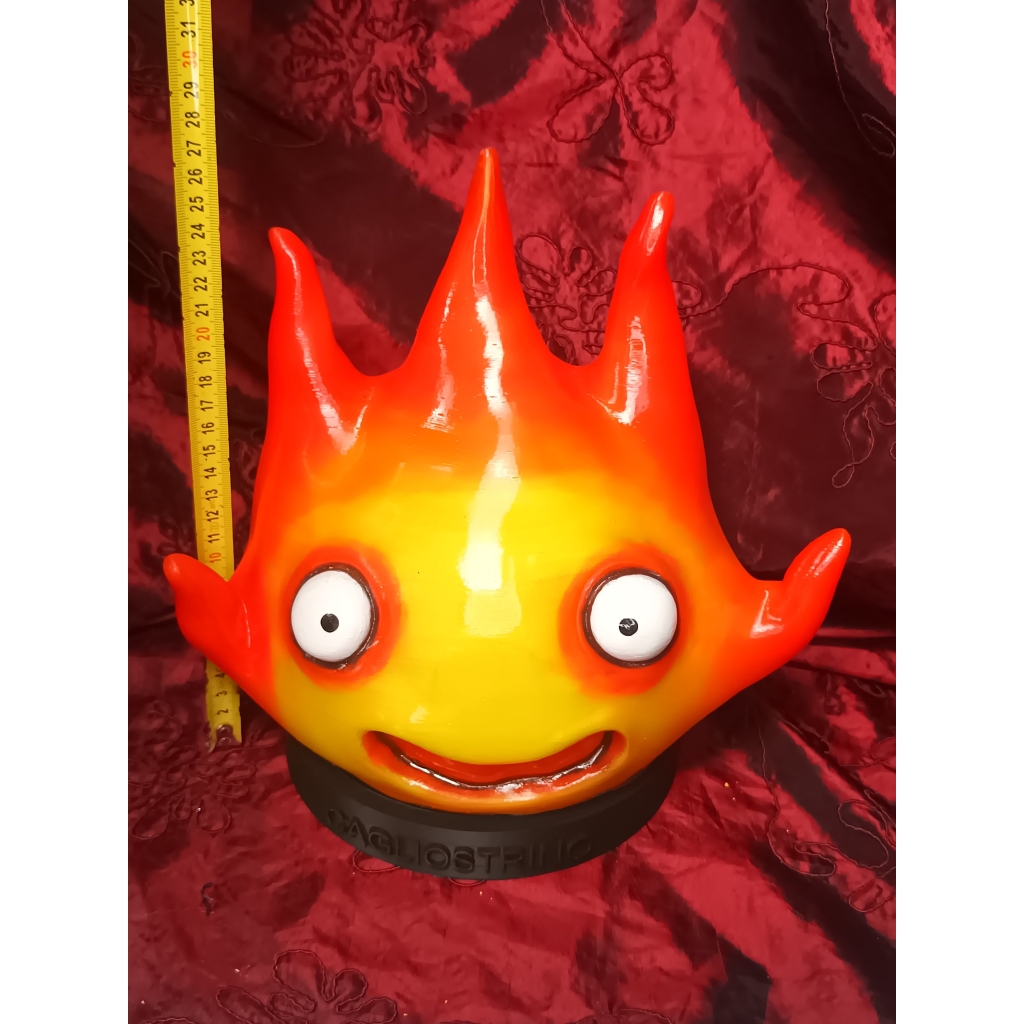 Calcifer grande Lampada a LED con telecomando e ricarica USB